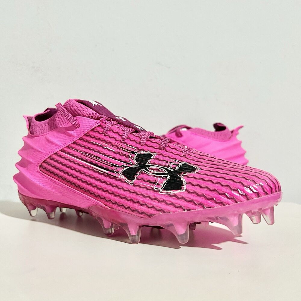 Under Armour Blur Smoke 2.0 MC “Rebel Pink” Men’s Size 10.5 Football Cleats